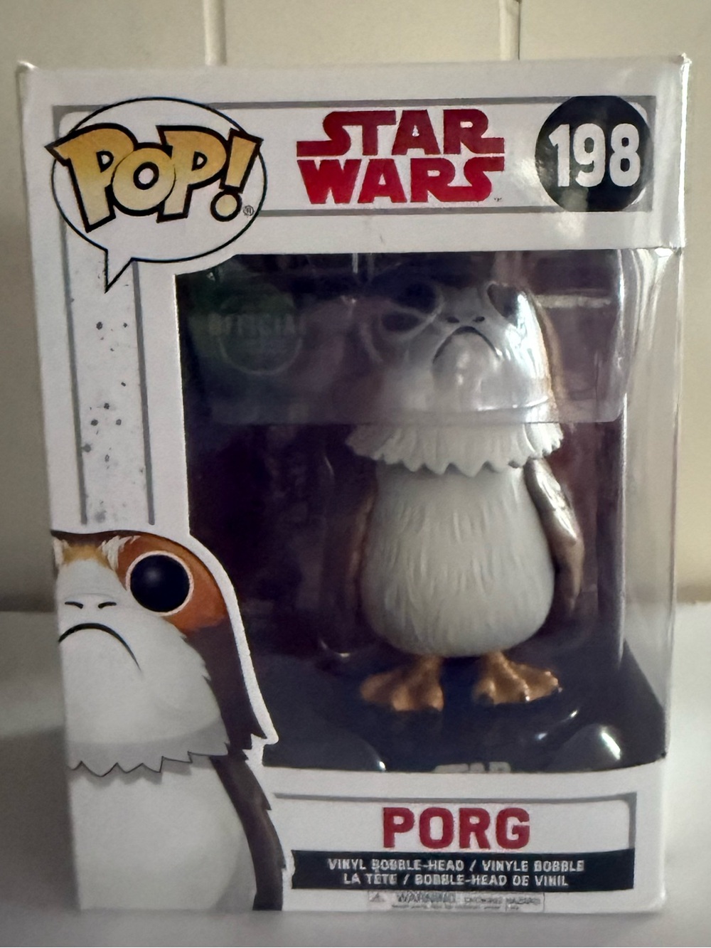 Funko Pop! Star Wars Porg Vinyl Figure - White, Brown & Gold